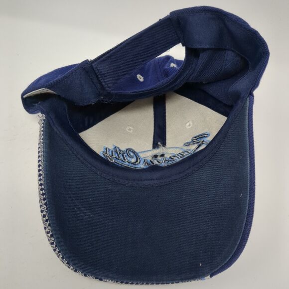 KC Kansas City Strapback Hat Blue One Size Adjustable Embroidered Sam's Cap - Picture 6 of 8